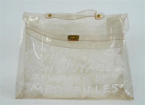 hermes souvenir de l exposition 1997|Hermès 1997 Souvenir De L'exposition Clear Kelly Translucent .